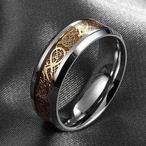 Stainless steel dragon ring